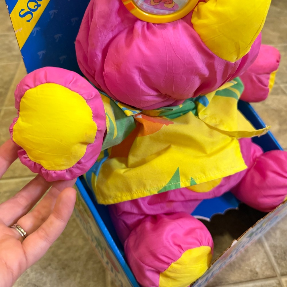 Fisher-Price The Wild Puffalumps Rhino Pink Plush Vintage 80s 90s Toy 8050 - Picture 10 of 16
